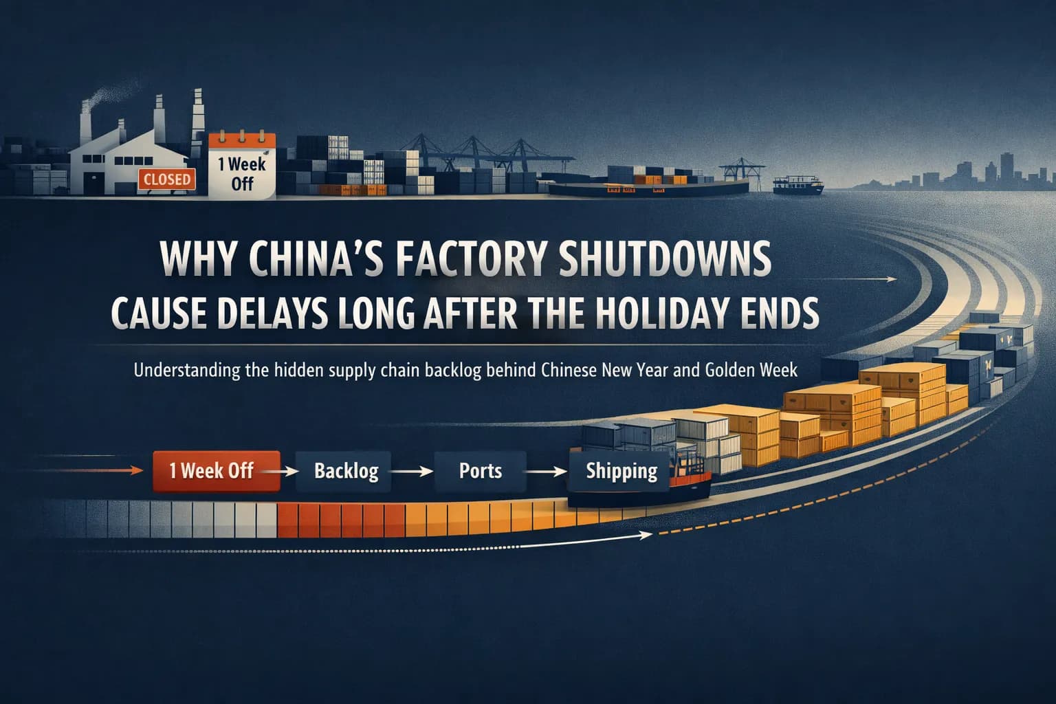Why China's Factory Shutdowns Cause Delays Long After the Holiday Ends